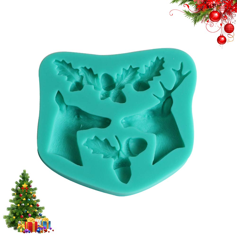 Christmas Chocolate Silicone Mold Set - Holiday Candy, Ice Cube & Fondant Molds for Baking, Cake Decorating, Soap Making - Pine Cone Design for Xmas Treats & DIY Crafts