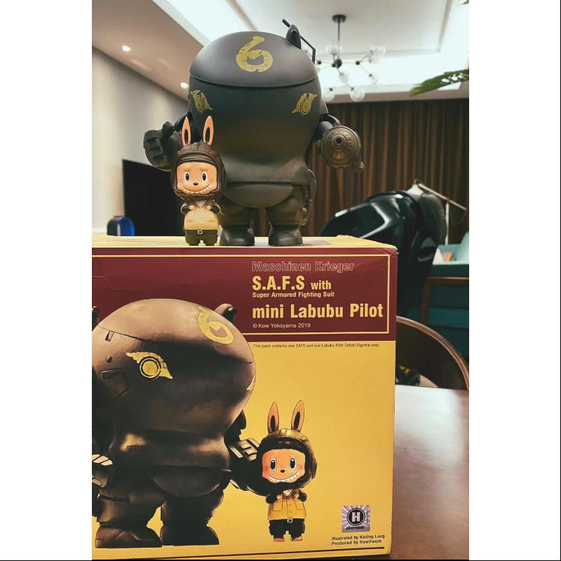 Labubu The Monsters S.A.F.S With Mini Labubu Pilot Ver.1.0 LIMITED Edition - Collectible Vinyl Figure for Anime Fans, Perfect for Display, Gifts, and Toy Collections