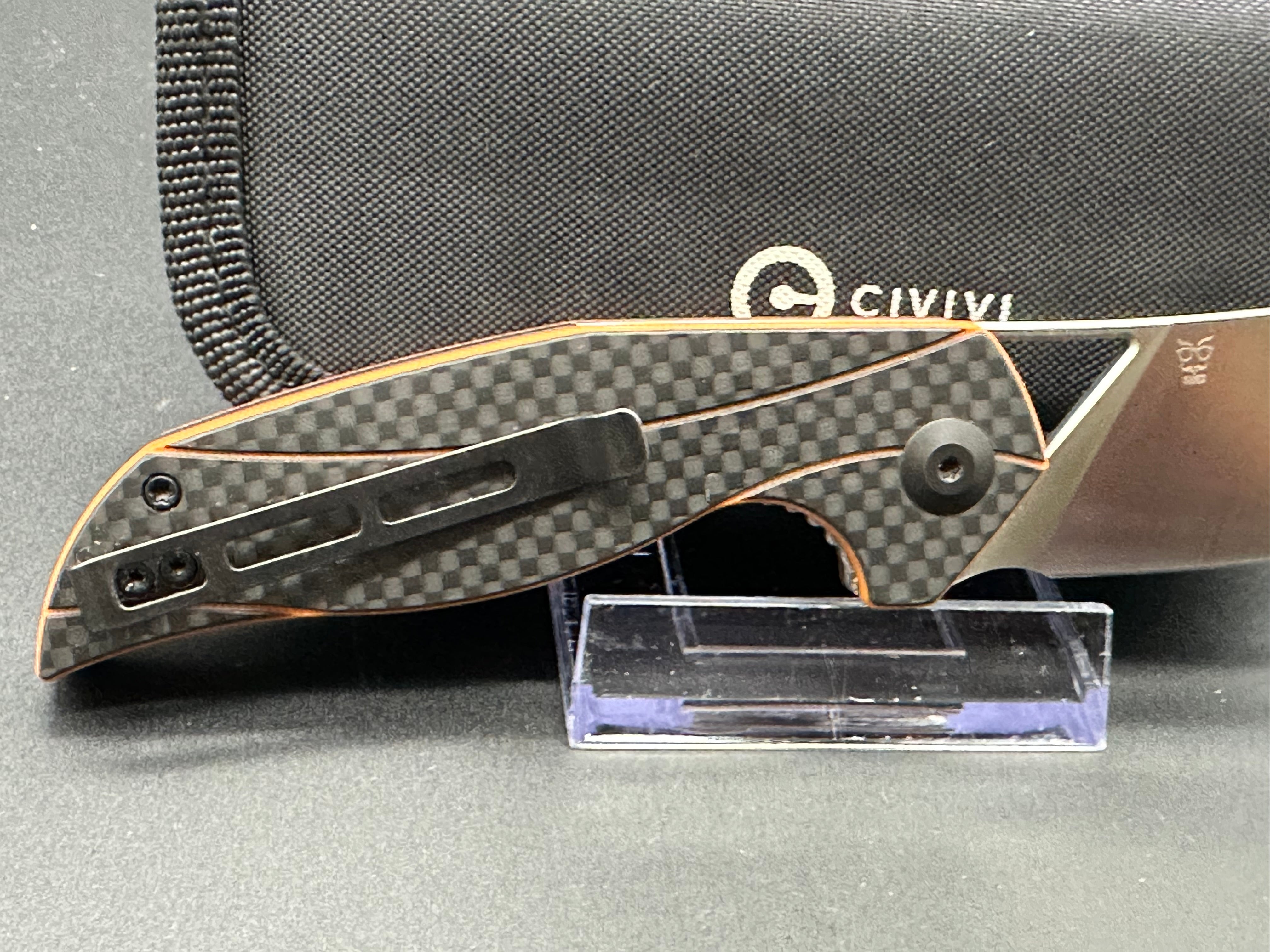 Civivi Anthropos Folding Pocket Knife - EDC Tactical Knife with D2 Steel Blade & G10 Handle for Outdoor, Camping, Hiking & Survival Gear