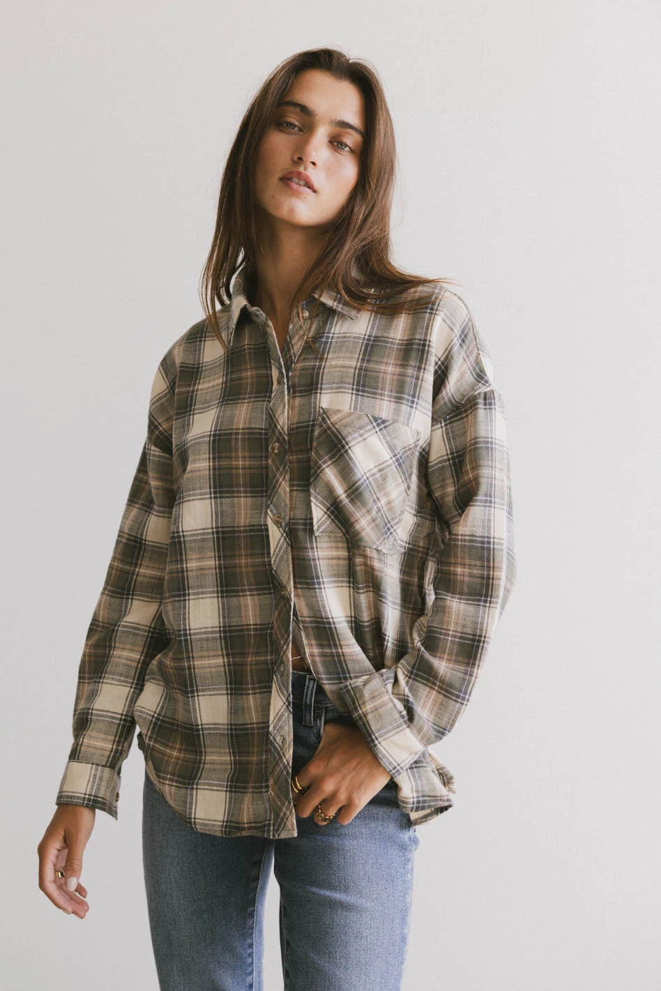 Markus Plaid Flannel Button-Up Shirt for Men - Soft & Comfortable Casual Wear - Perfect for Fall & Winter Outfits