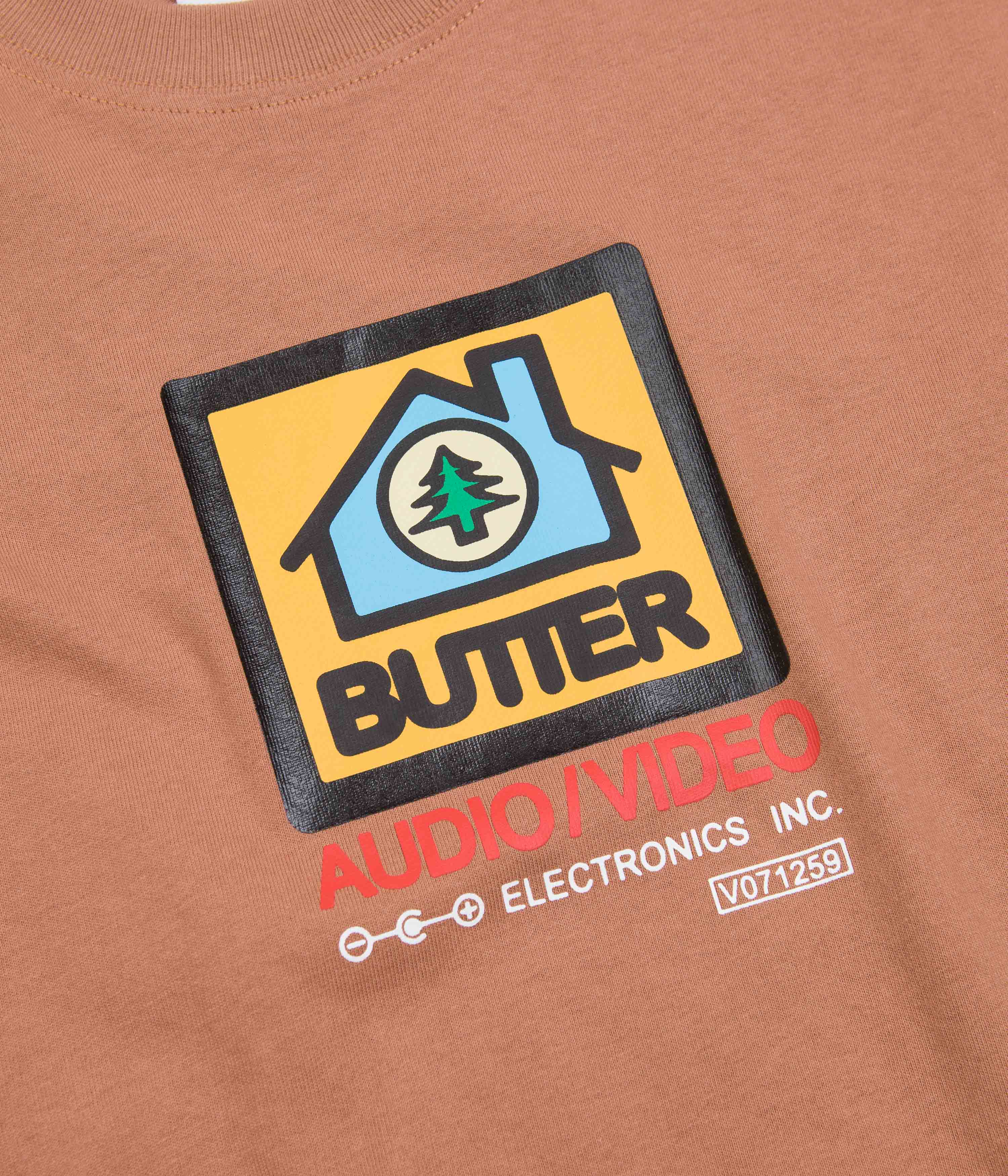 Butter Goods Appliances Vintage Washed Wood Graphic T-Shirt - Casual Streetwear for Men & Women | Perfect for Everyday Wear, Music Festivals, and Urban Fashion