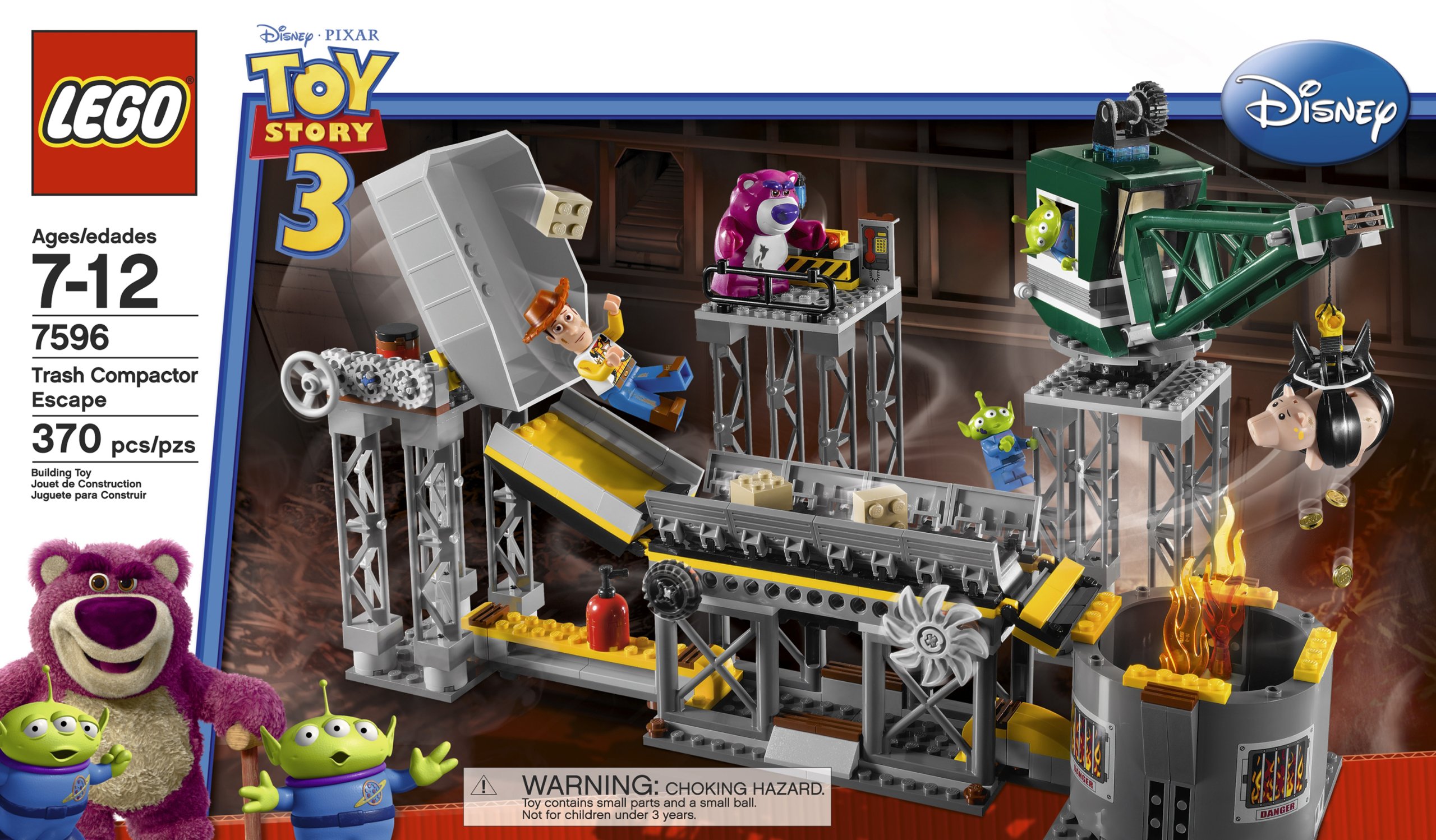 LEGO Toy Story Trash Compactor Escape Building Set (7596) - Creative Construction Toy for Kids & Collectors - Perfect for Playtime, Display & Disney Pixar Fans