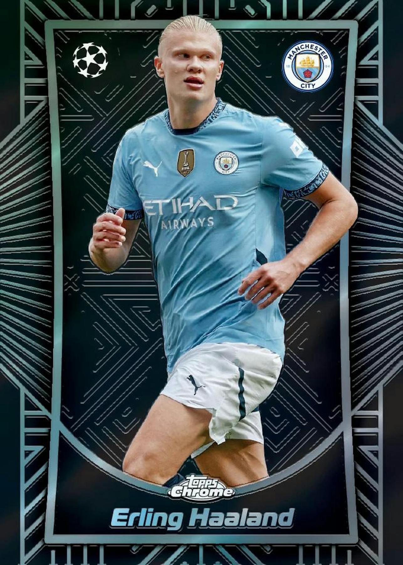 2024-2025 Topps Chrome UEFA Club Competitions Soccer Hobby Box - Premium Soccer Trading Cards for Collectors & Fans - Perfect for Sports Memorabilia Collections & Fantasy League Enthusiasts
