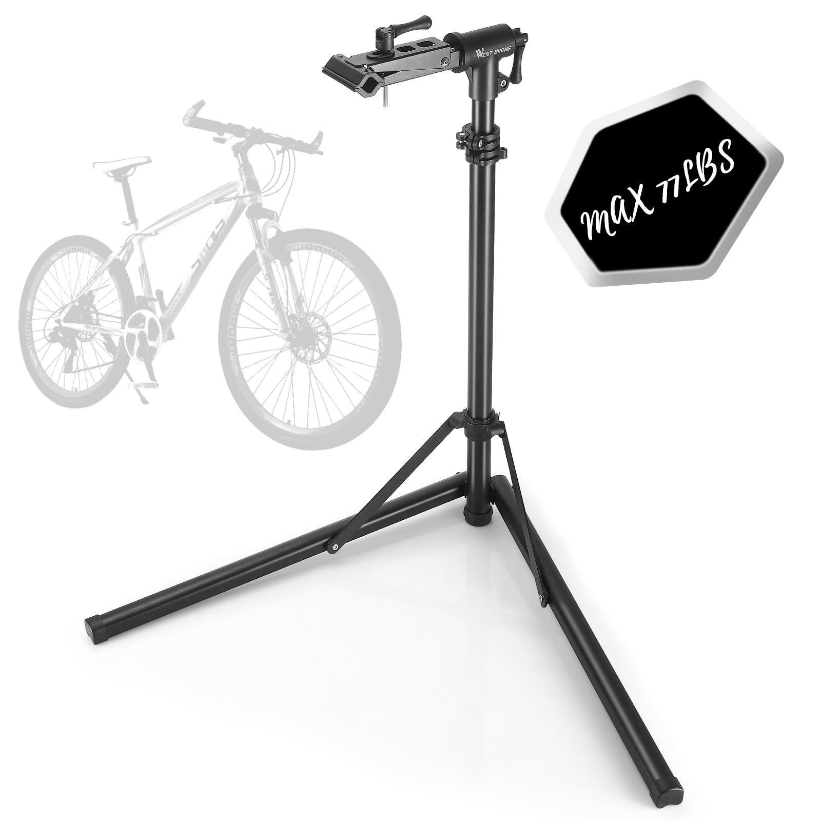 Premium Bike Repair Stand - Adjustable Height, Portable & Sturdy Bicycle Maintenance Stand for Mountain & Road Bikes | Ideal for Home Garage, Outdoor Cycling & Professional Bike Shops