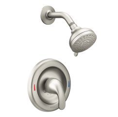 Moen Adler Posi Temp Shower Faucet with Spot Resist Brushed Nickel Finish - Model 82604SRN - Perfect for Bathroom Renovation & Modern Home Upgrades