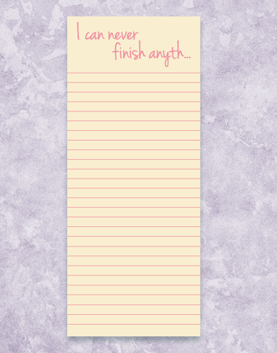 Finish Anything Shopping List Pads - 50 Sheets Per Pad, Tear-Off Notepad for Grocery Lists & Errands - Perfect for Kitchen, Office & Home Organization