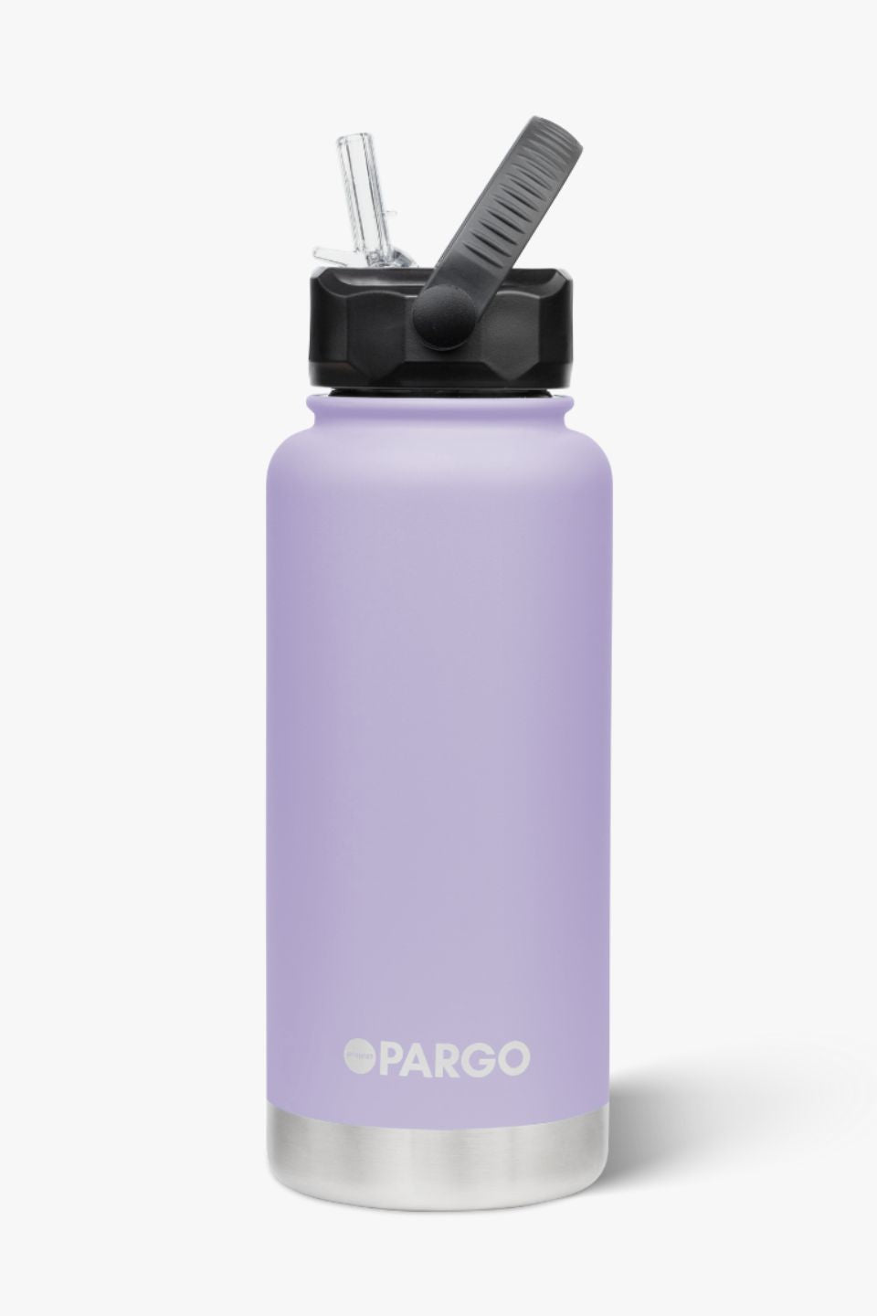 Insulated Stainless Steel Water Bottle 950ml with Straw Lid - Keeps Drinks Hot & Cold for 24 Hours - Perfect for Gym, Hiking, Office & Travel - Elegant Lilac Color