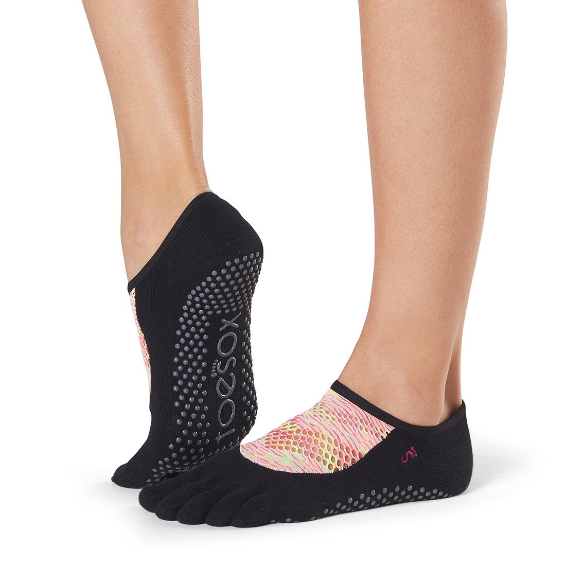 ToeSox Luna Grip Socks - Non-Slip Yoga Socks for Women & Men - Ideal for Pilates, Barre, Dance & Home Workouts