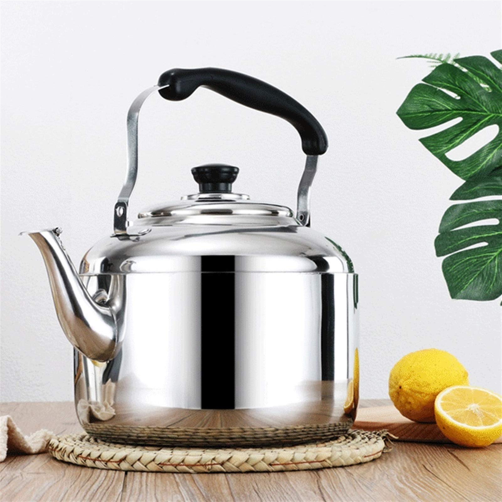 Premium Stainless Steel Whistle Tea Kettle for Gas & Electric Stoves - Large 2.5QT Capacity with Cool-Touch Handle - Perfect for Tea Lovers, Camping & Home Kitchen Use