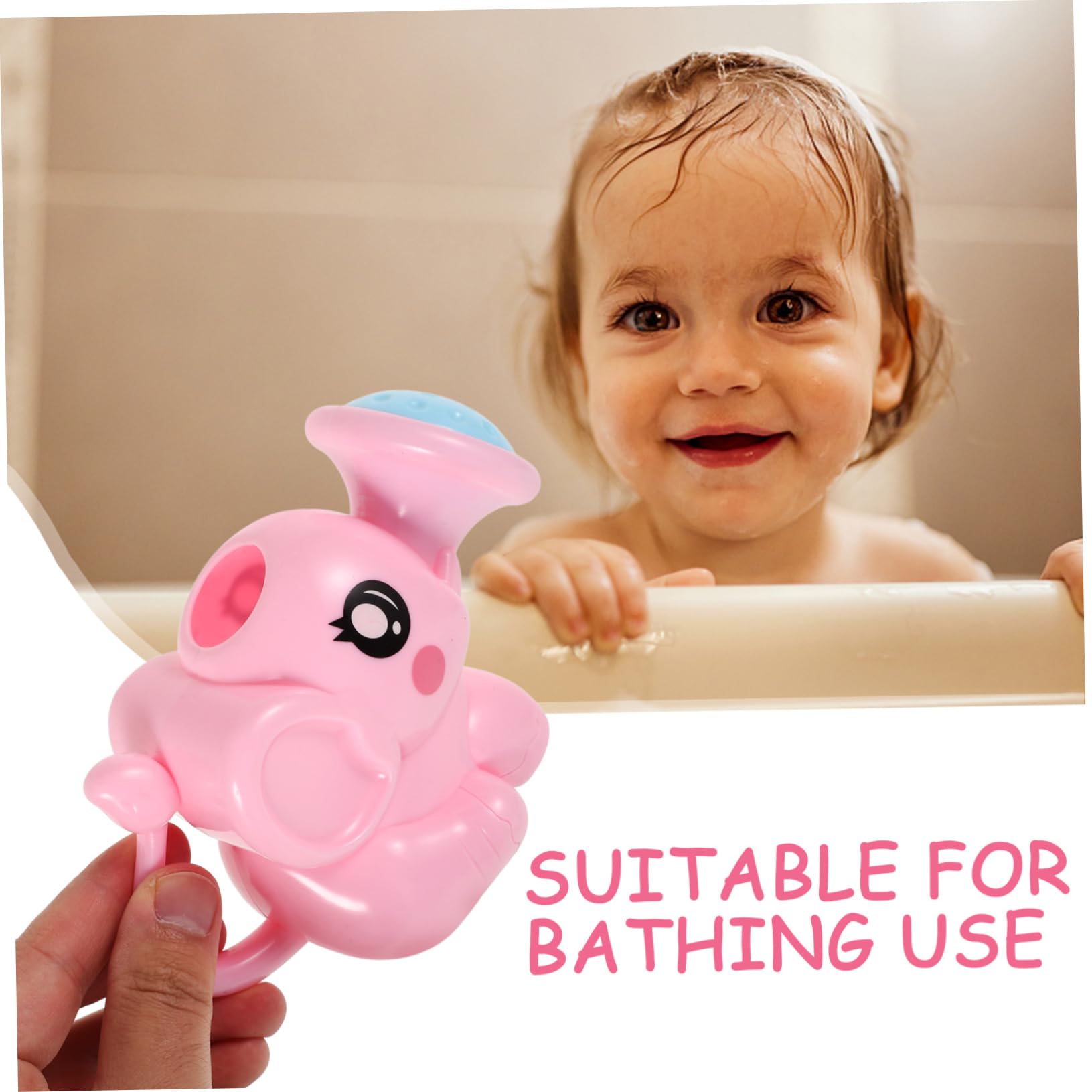 COOLHIYA 2-Pack Bathroom Toys for Kids - Watering Can & Sprinkler Shower Bathtub Toys, BPA-Free PP Plastic - Fun Bath Time Accessories for Toddlers & Preschoolers | Perfect for Indoor Water Play & Sensory Development