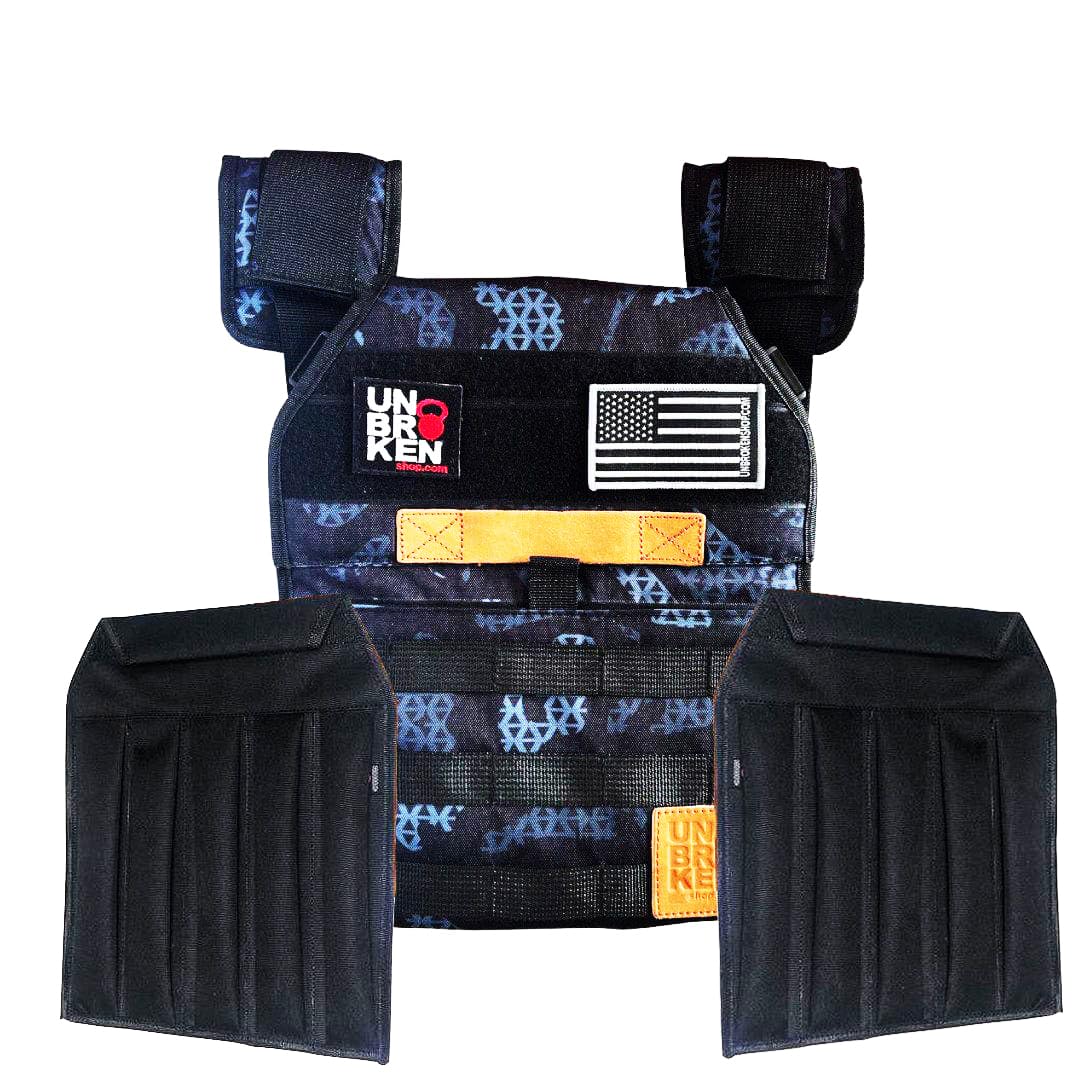 Adjustable Weighted Vest with Sand Plates for Strength Training - CrossFit, Running & Endurance Workouts | Unisex Design for Men & Women | Includes 2 Camouflage Patches | Perfect for Gym, Outdoor Fitness & Military Training