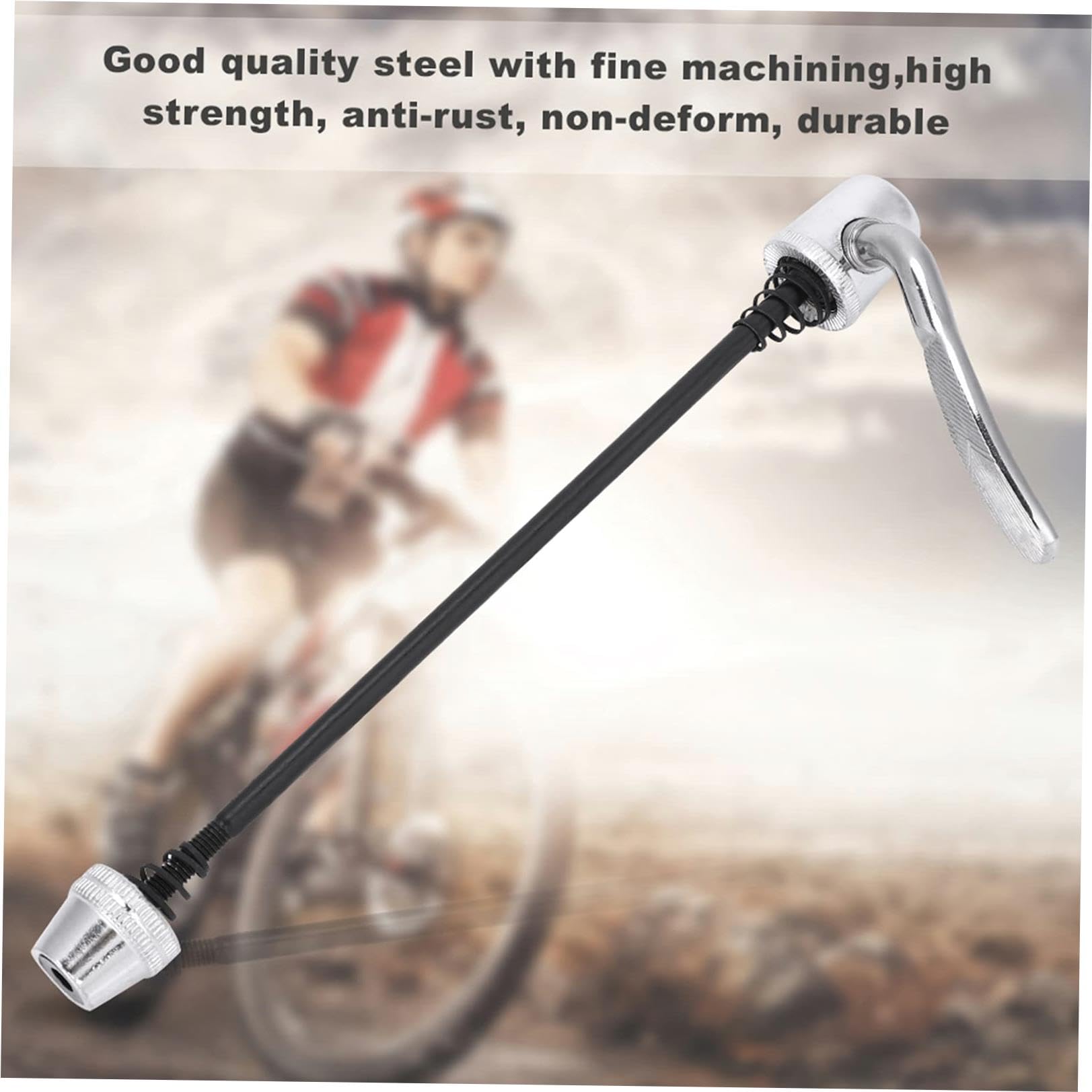Premium Steel Bike Quick Release Skewer Set - Lightweight & Durable Mountain Bike Wheel Accessory for Indoor Cycling Trainer & Outdoor Riding (Size 1) - Perfect for Road Bikes, Spin Classes & Home Workouts