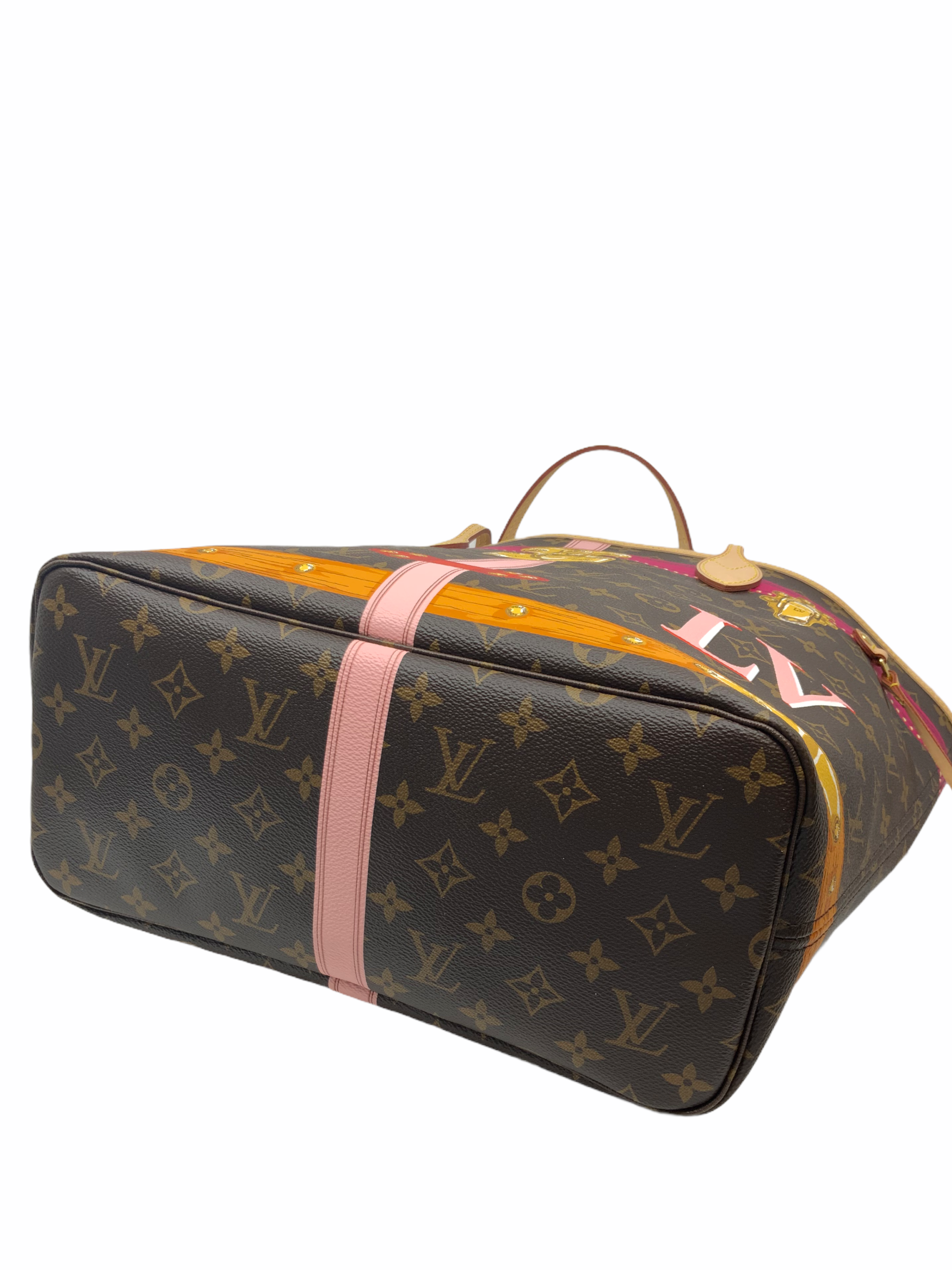 Authentic Louis Vuitton Neo Neverfull MM Tote Bag - Summer Collection 2024 | Luxury Designer Handbag for Women | Perfect for Travel, Work & Everyday Use