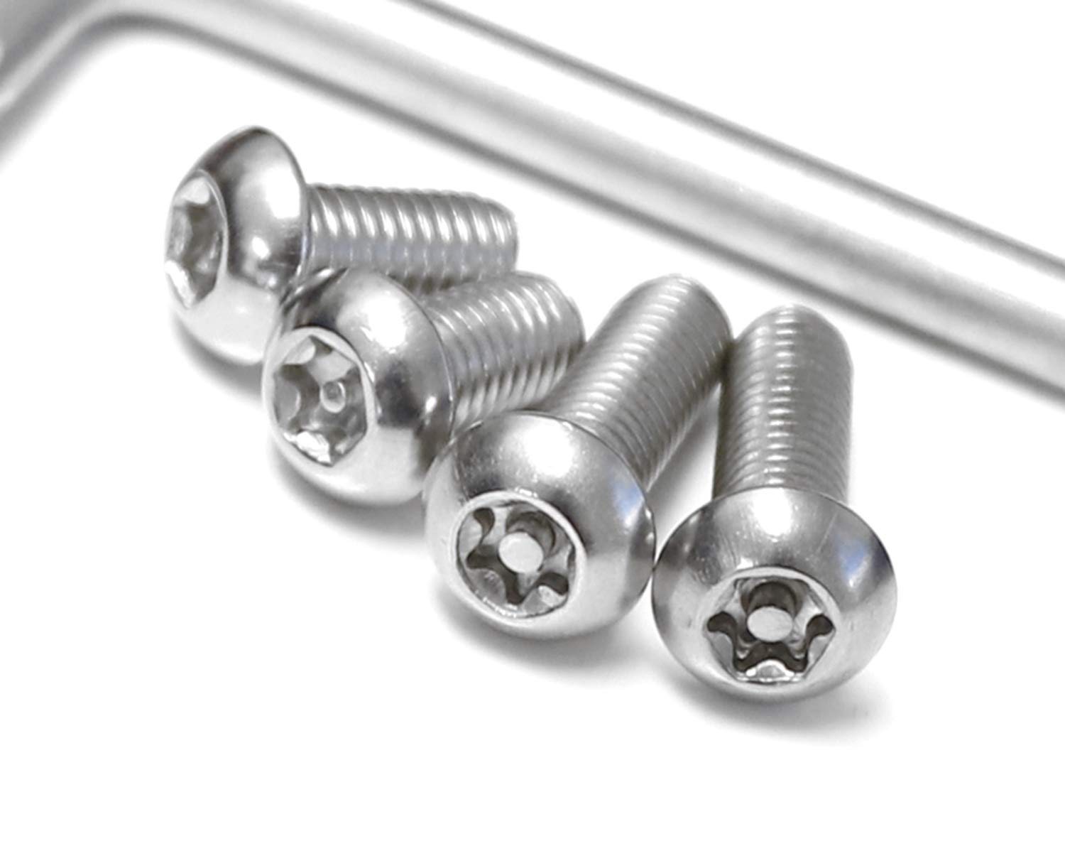 iJDMTOY M8 Anti-Theft Security Screw Bolt Kit with Locking Key - Stainless Steel Set for LED Light Bars, Pod Lights, Work Lights & Fog Lamps - Secure Off-Road Lighting & Vehicle Accessories
