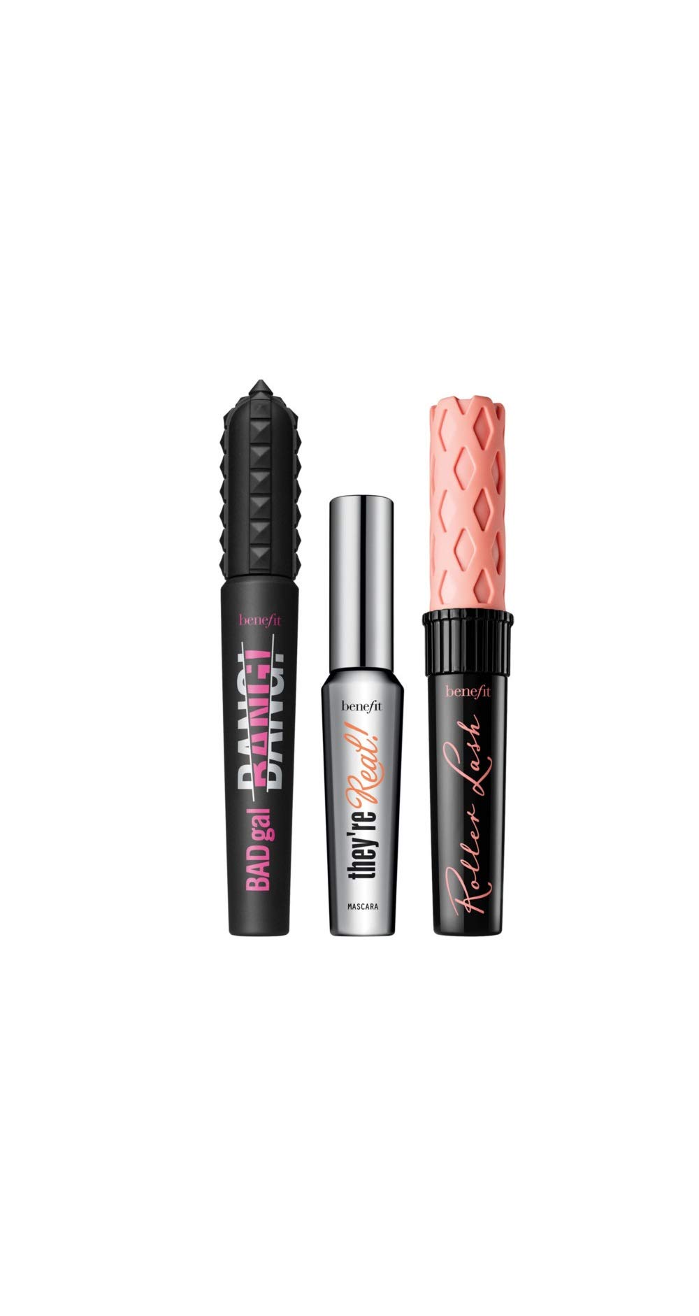 Benefit Cosmetics Together at Lash Full-Size Mascara Trio Set - Volumizing, Lengthening & Curling (Worth $67.50) | Perfect for Day to Night Makeup, Special Occasions & Gift Giving
