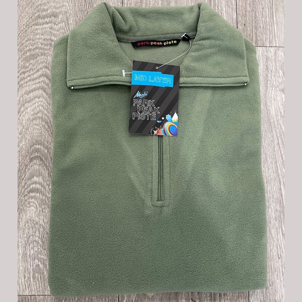 Women's Skiing Microfleece Jacket - Soft & Warm Thermal Lined Winter Coat for Skiing, Snowboarding & Outdoor Activities - Sage Green