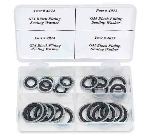 GM Slim Line O-Ring Washer Seal & Compressor Seal Assortment Kit 4295 - Perfect for HVAC, Automotive, and Industrial Equipment Repair
