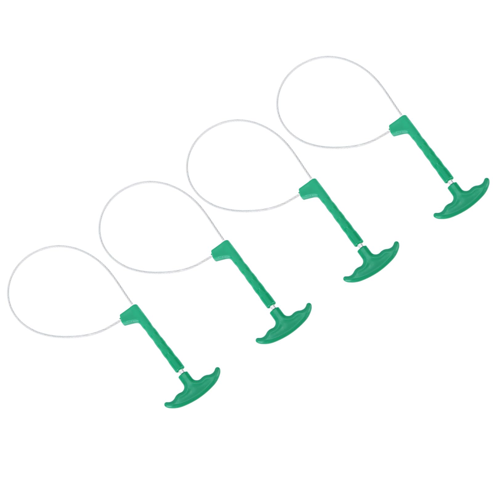 Farm Pig Holder Snare - 4PCS Green Hog Catcher Tool for Piglets & Small Animals - Durable Cable Snare for Livestock Handling, Farming, and Animal Control