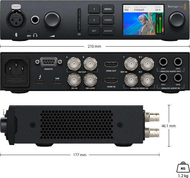 UltraStudio 4K Mini - Professional 4K Video Capture & Playback Device for Filmmakers | Perfect for Live Streaming, Video Production & Broadcast Studios