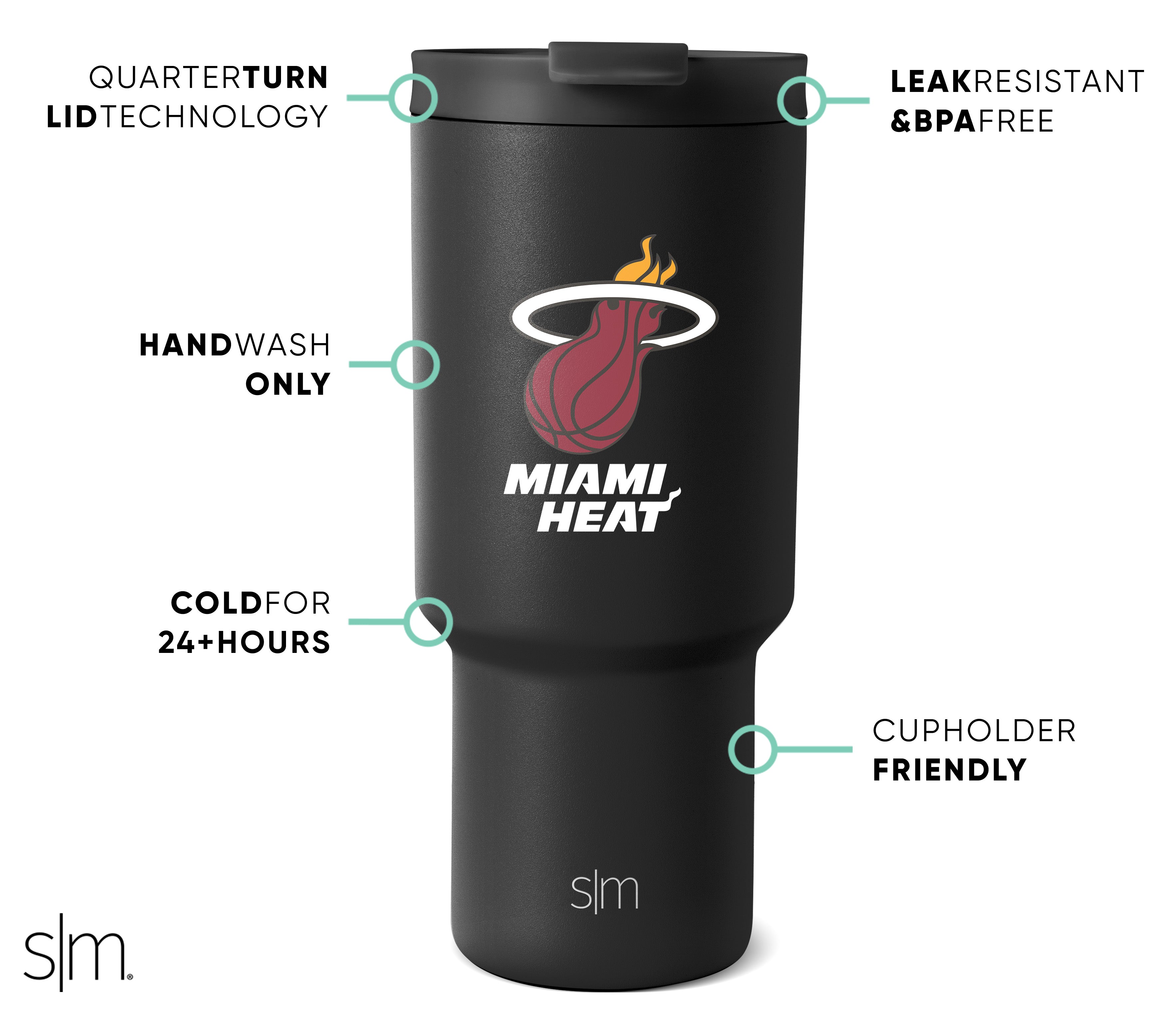 NBA Trek Stainless Steel Tumbler with Flip Lid - 20oz Insulated Travel Mug for Hot & Cold Drinks - Perfect for Basketball Fans, Gym, Office & Outdoor Activities