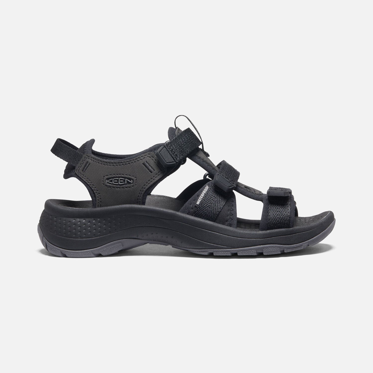Women's Astoria West Open Toe Sandals - Black/Black | Comfortable & Stylish Summer Shoes for Beach, Casual Outings & Travel