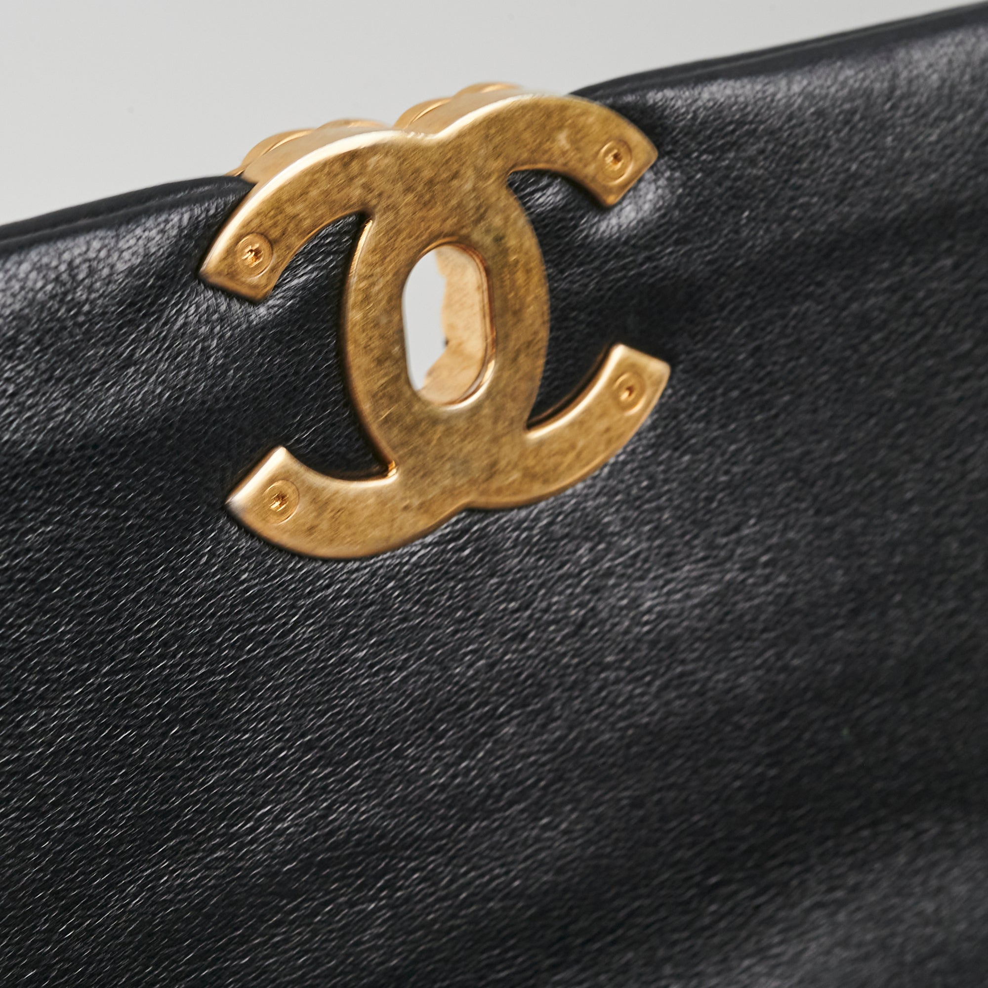 Chanel 19 Medium Flap Bag - Genuine Black Goatskin Leather Luxury Handbag for Women | Perfect for Evening Events, Date Nights & Special Occasions