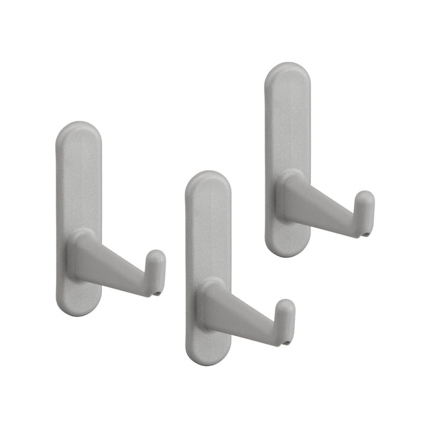 Elfa Board Hook Long (3 Pack) - Heavy Duty Closet Organizer Hooks for Shelving, Storage & Wardrobe - Perfect for Home, Office & Garage Organization