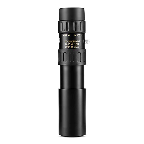 Nikula 10-30x25 Zoom Binoculars - Compact Monocular Telescope with Optical Prism for Hunting, Bird Watching & Outdoor Adventures - Portable Pocket Scope (No Tripod Included) - Perfect for Travel, Hiking, and Wildlife Observation