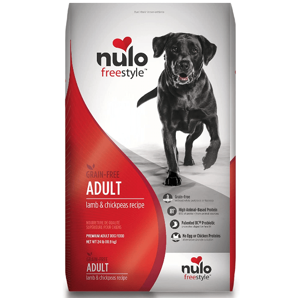 Nulo Freestyle Adult Lamb & Chickpeas Recipe Dry Dog Food - High Protein Grain-Free Kibble for Active Dogs - Perfect for Daily Meals & Training Rewards