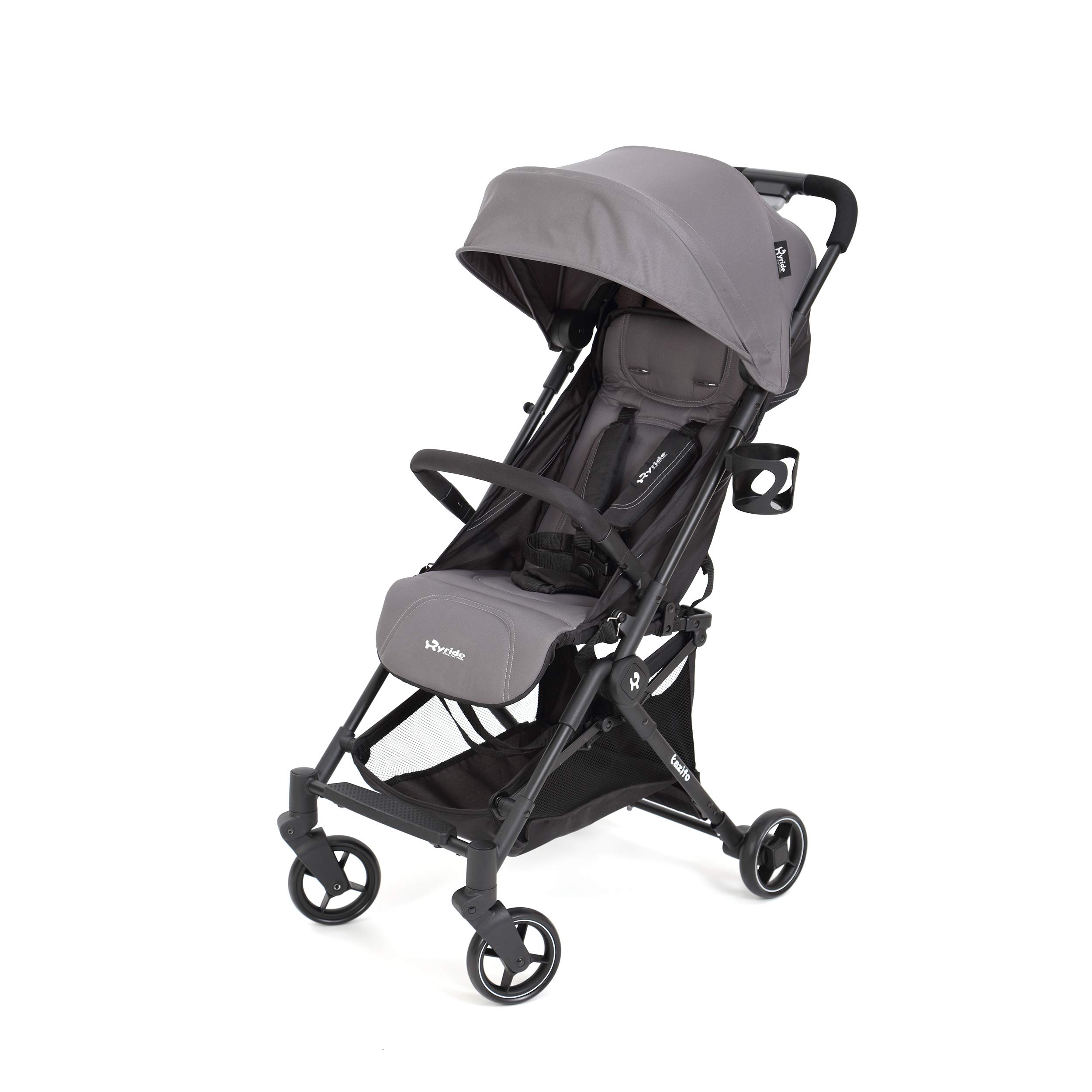 Lightweight Foldable Baby Stroller - Portable Aluminum Compact Stroller with Canopy, Bottle Holder & Storage Basket | Perfect for Travel, Shopping & Outdoor Walks