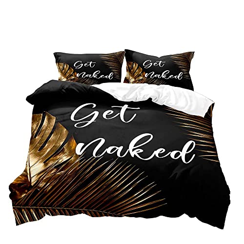 Gold Palm Leaves & Monstera (No Comforter)