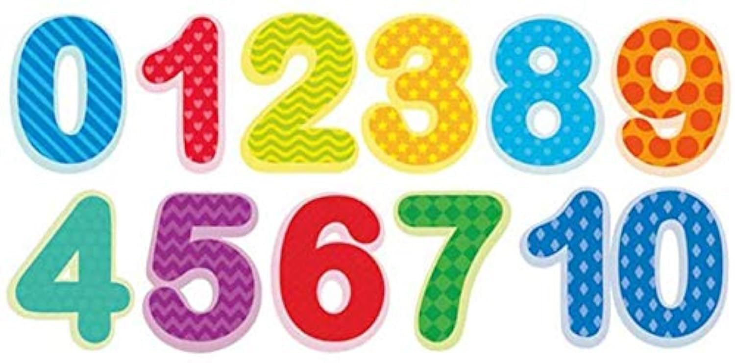 Large Educational Numbers Wall Decals for Kids - Playroom & Classroom Learning Decor - Orange Vinyl Stickers for Math Education & Nursery Wall Art | Perfect for Preschool Learning & Home Schooling Activities