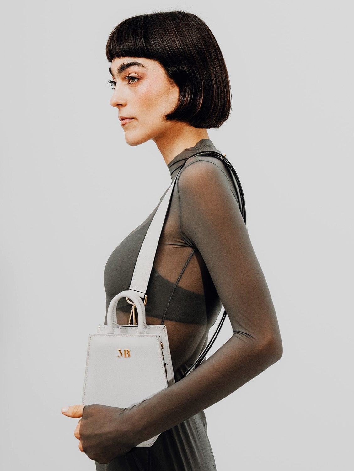 Mini Elay MIRUM® Vegan Leather Crossbody Bag for Women | White | Perfect for Everyday Use, Travel & Casual Outings