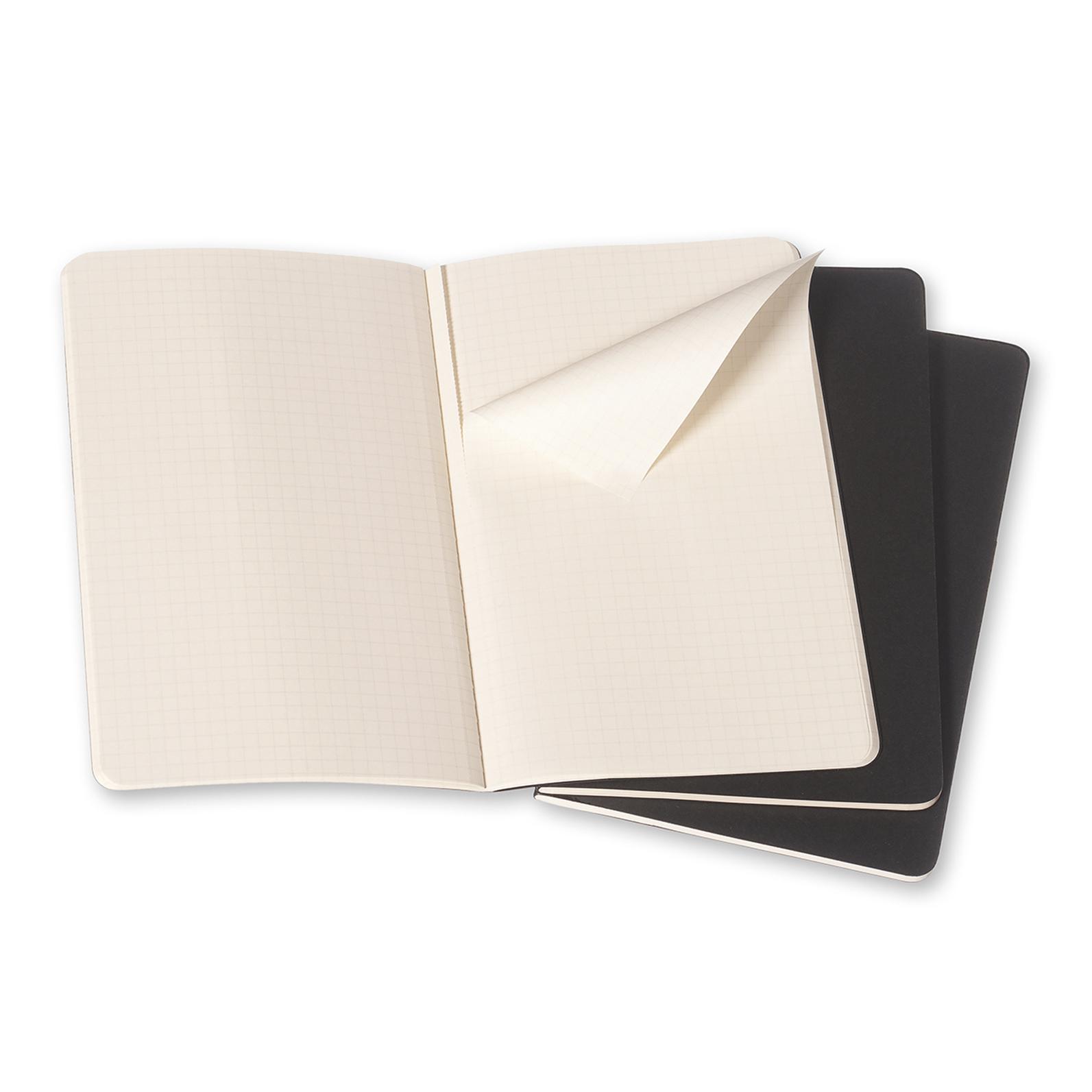 Premium Cahier Large Notebook Set - 3-Pack Lined Journal for Writing, Sketching & Note Taking - Ideal for School, Office & Creative Projects