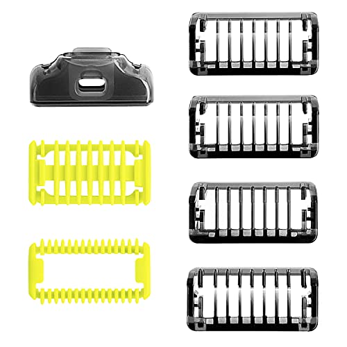 Philips OneBlade & OneBlade Pro Guide Combs Replacement Kit (QP2520, QP2530, QP2620, QP2630, QP6510, QP6520) - Perfect for Beard Trimming & Hair Clipping at Home or Salon