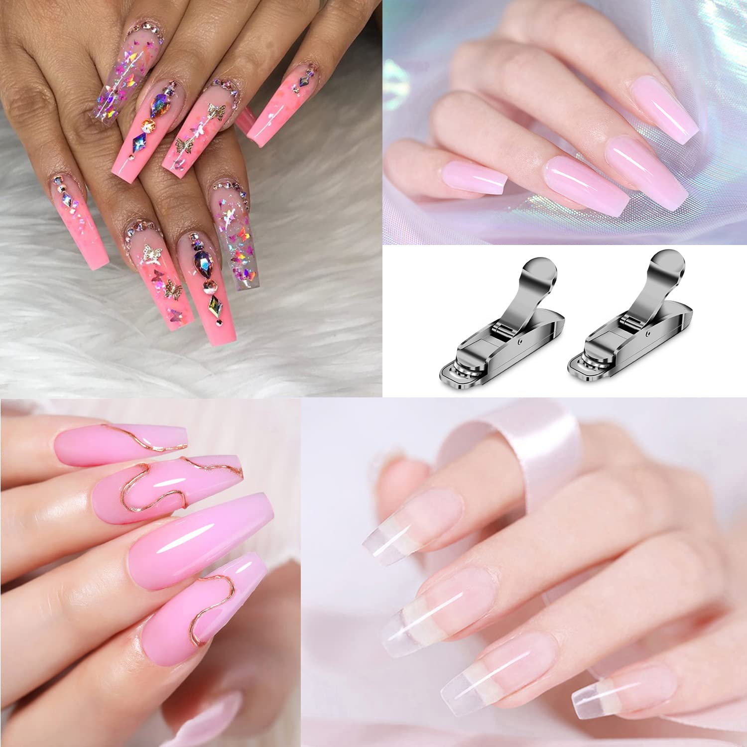 Professional Acrylic Nail Clipper & False Nail Tip Cutter - Portable Nail Trimmer for Artificial Tips, Acrylic Extensions & Manicures - Perfect for Nail Art, Salon & Home Use