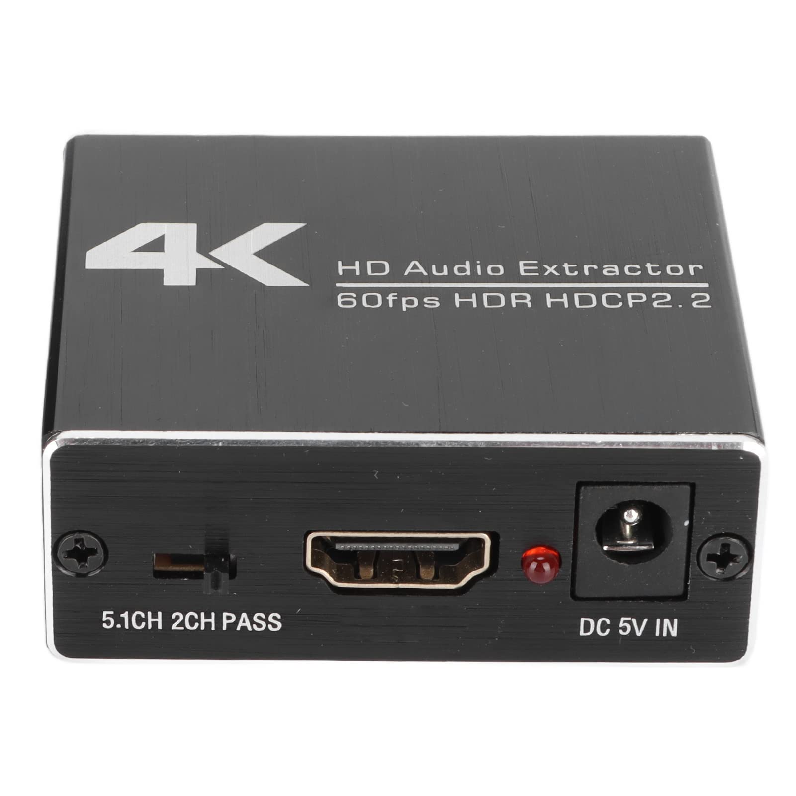 Leapiture 4K HDMI Audio Extractor Splitter - HDMI to Optical & 3.5mm Audio Adapter Converter - Supports 4K@30Hz HDR - Perfect for Home Theater, Gaming & TV Sound Systems