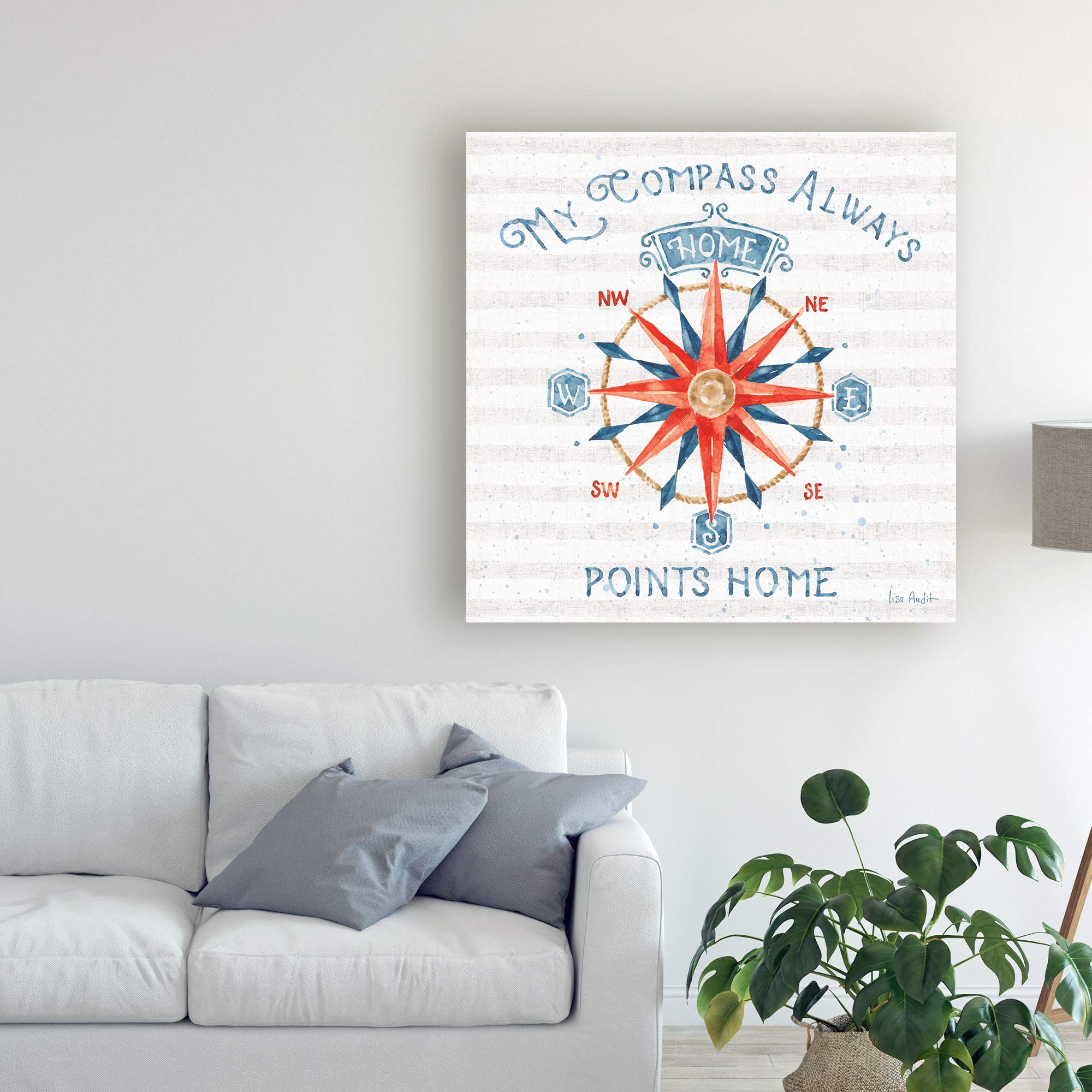 Lisa Audit Nautical Life VII Fine Art Print - 18x18 Wall Decor for Living Room, Bedroom & Office | Coastal & Beach Theme Home Decor