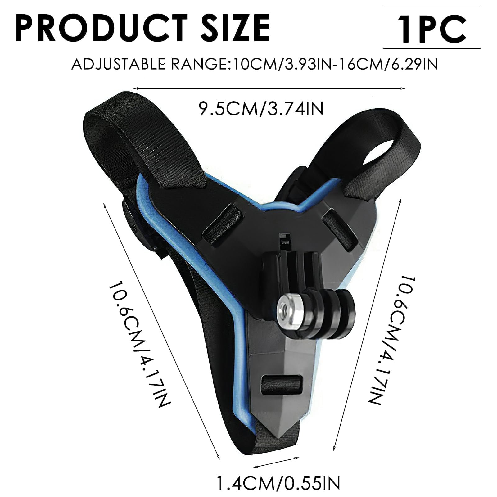 Hero 9/8/7/6 Motorcycle Helmet Chin Mount - Insta360 Camcorder Bracket for Action Shots