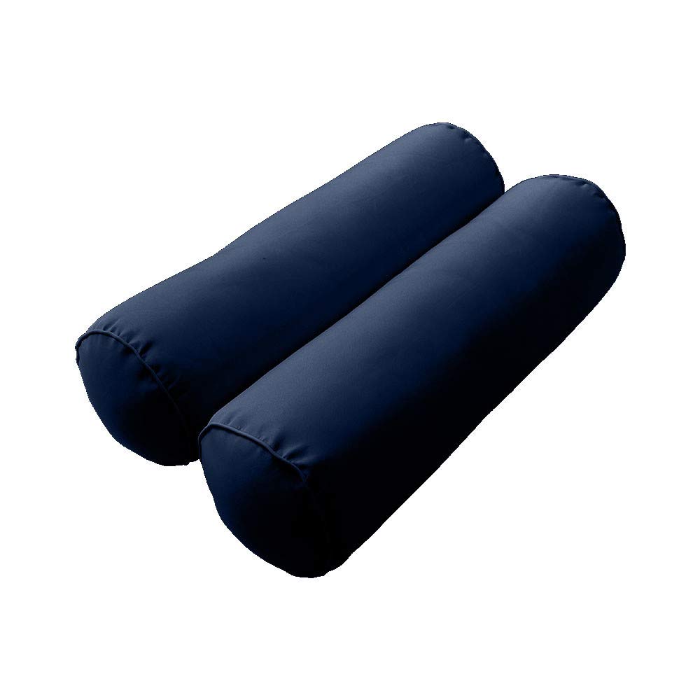 Prolinemax SLIPCOVER ONLY - S2 Outdoor Daybed Mattress Bolster Backrest Cushion Covers with Piped Trim for Twin-XL Size (AD101) | Perfect for Patio, Poolside & Garden Furniture Protection