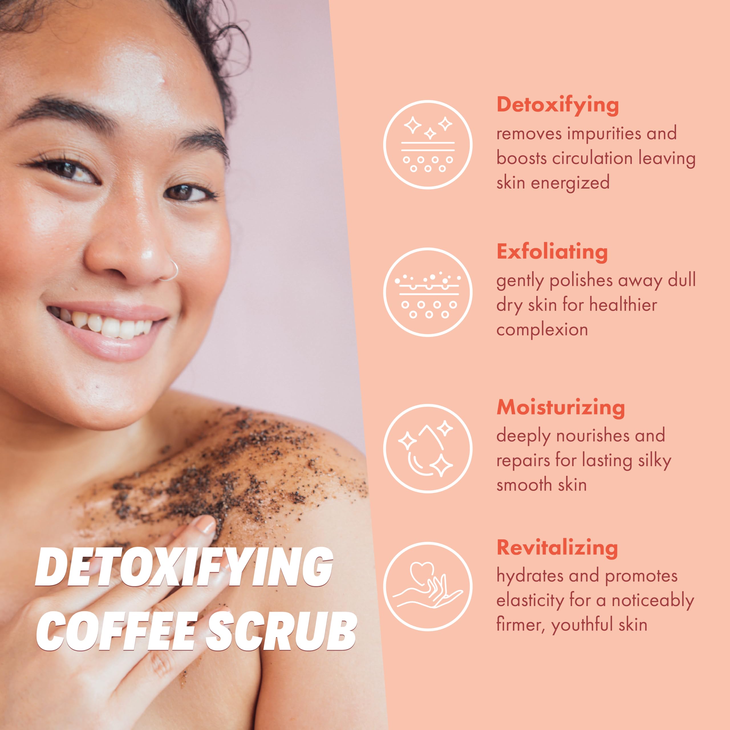 Natural Vegan Coffee Scrub Bundle for Feet, Body & Lips - Exfoliating Skin Care by Handmade Heroes | Perfect for Spa Day, Dry Skin Treatment & At-Home Self Care