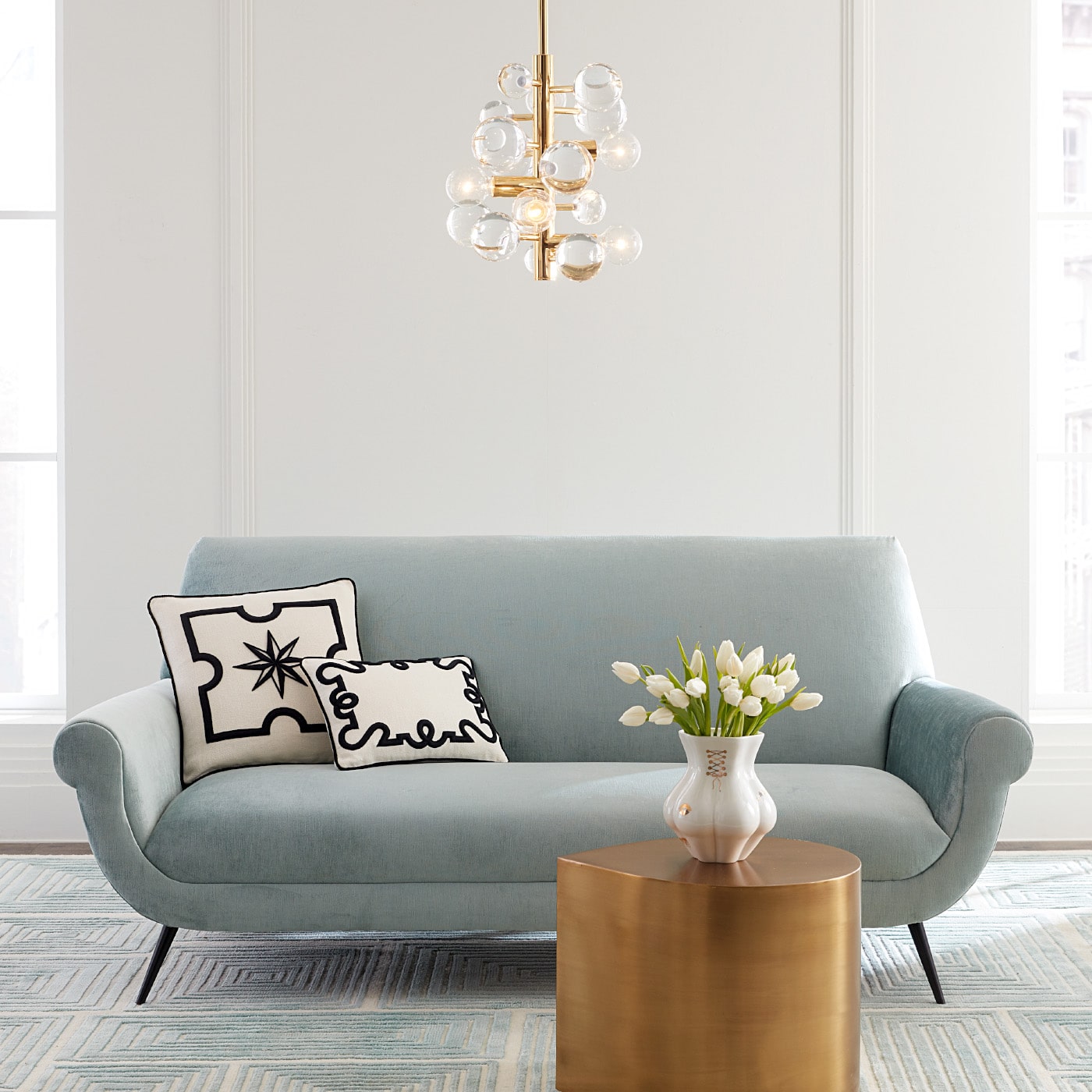 Marcello Apartment Sofa - Modern 3-Seater Couch with Soft Fabric for Small Spaces | Perfect for Living Room, Studio & Dorm Decor