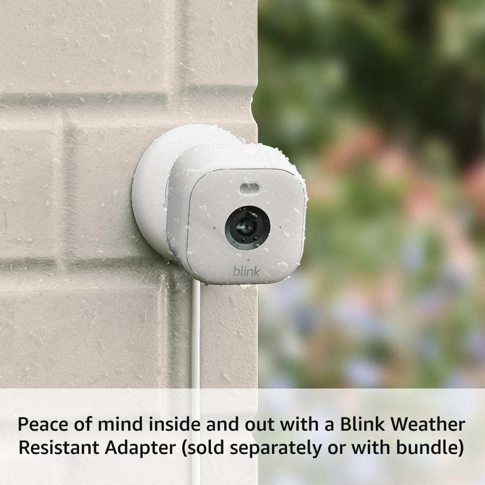 Blink Mini 2 Plug-in Smart Security Camera (2-Pack, White) - HD Night Vision with Color, Built-in Spotlight & Motion Detection - Works with Alexa - Includes 1-Year Blink Plus Subscription - Perfect for Home Security & Baby Monitoring
