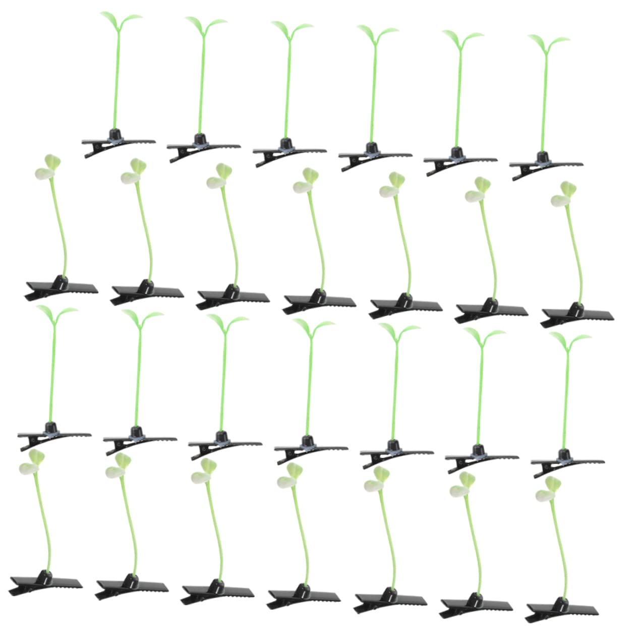 50pcs Bean Sprout Hair Clips for Girls & Boys - Cute Hair Accessories for Kids 8-12 - School & Party Use