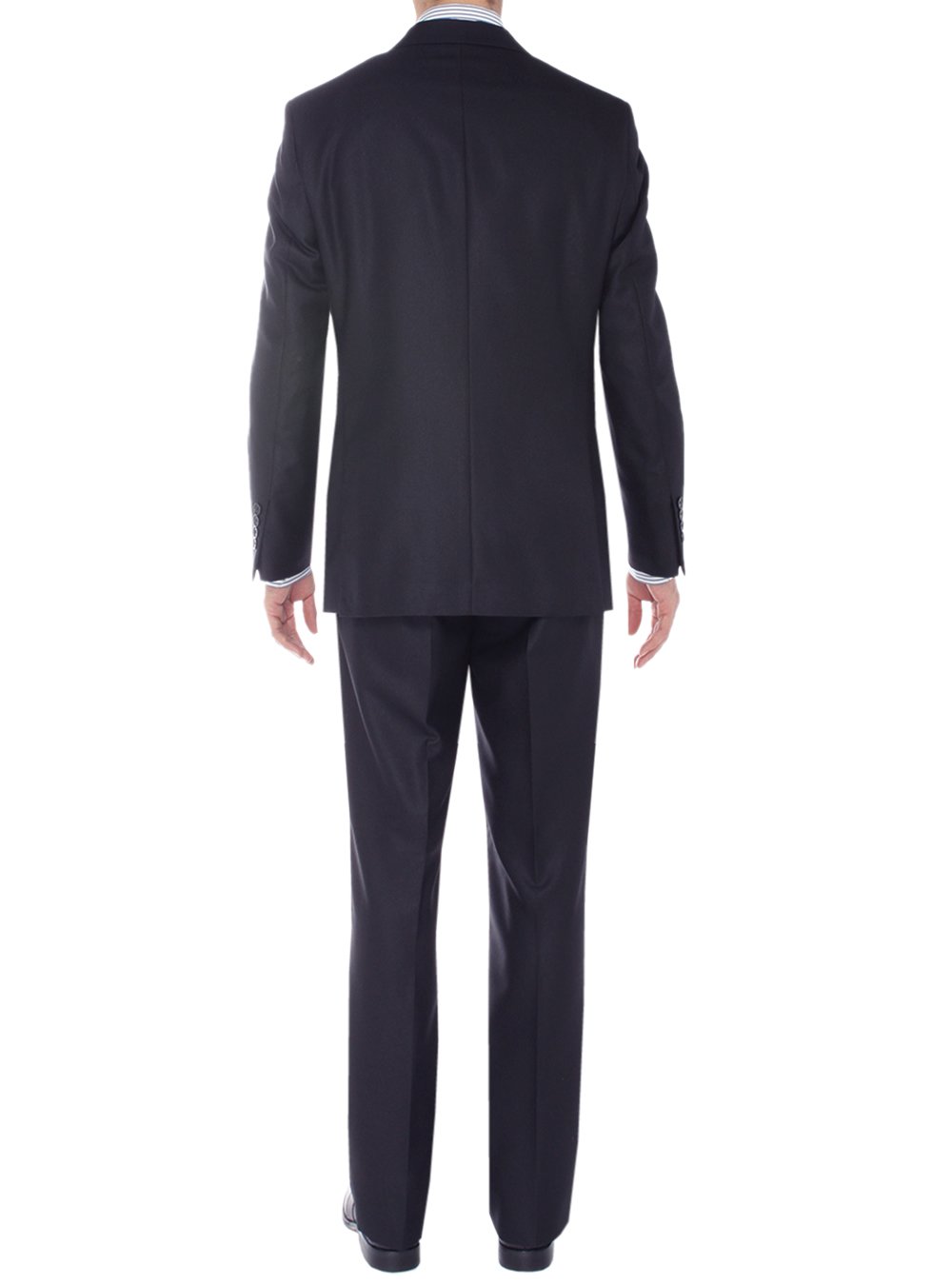 Salvatore Exte Men's Two Button Sharkskin 2-Piece Suit Set - Modern Fit Jacket & Pants for Business, Weddings & Formal Events