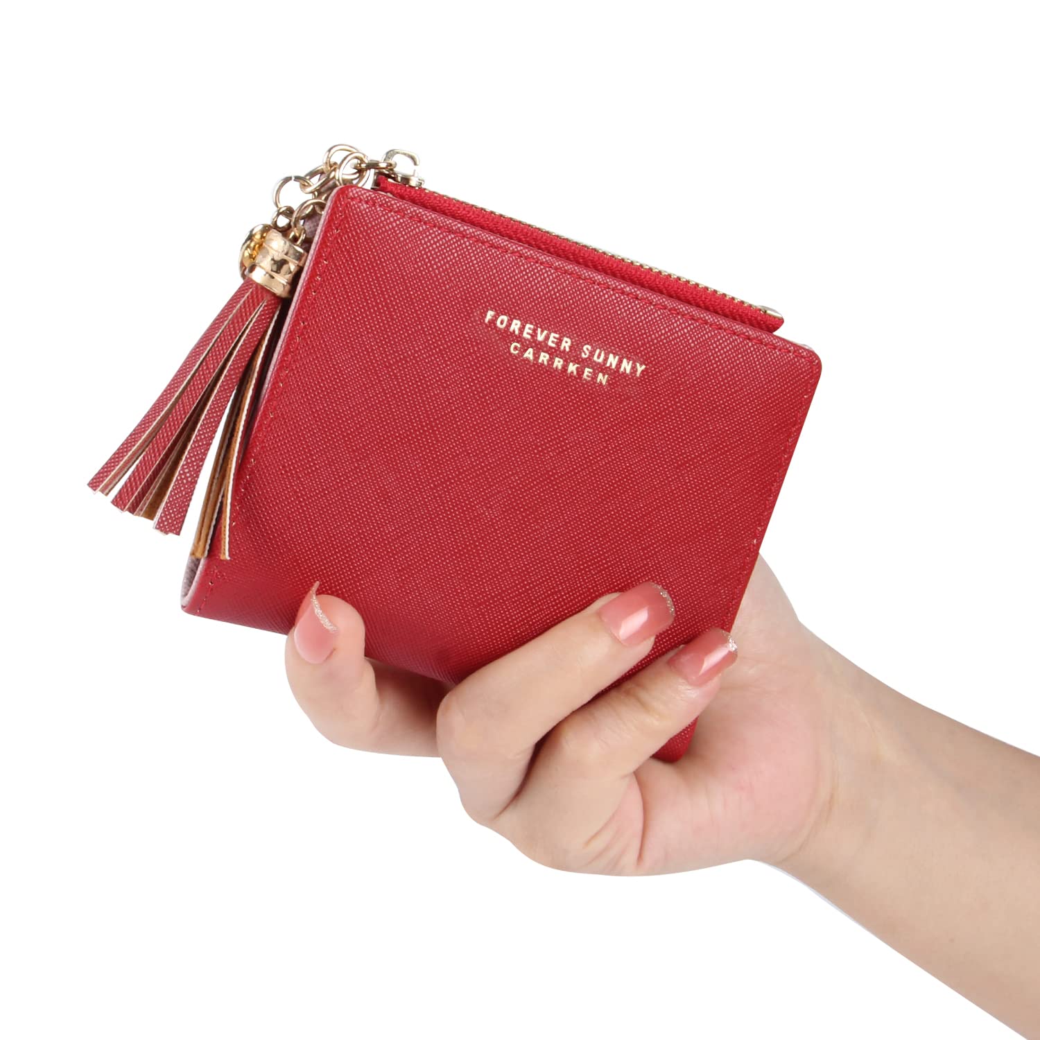 SUKUTU Women's PU Leather Bifold Wallet - Compact Small Purse with Coin Pocket & Card Holder for Ladies | Perfect for Everyday Use, Travel & Gift Giving