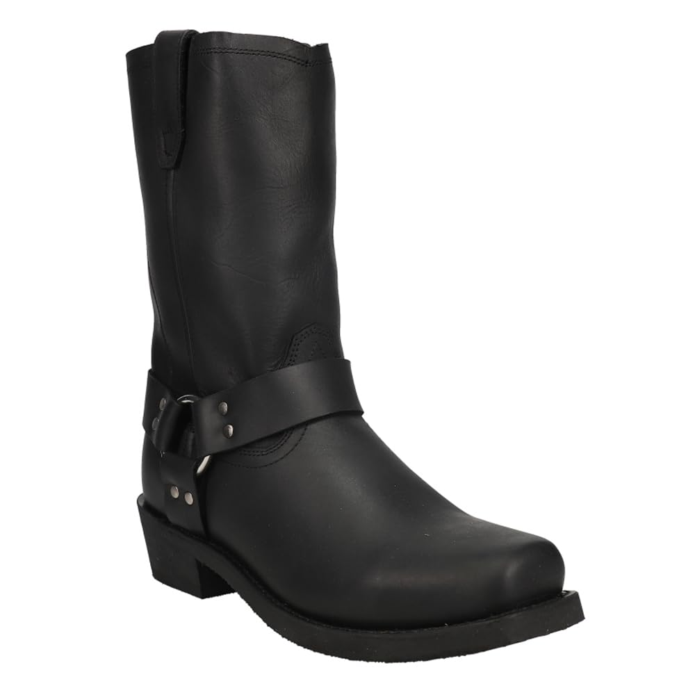 Men's Dean Harness Pull-On Boots - Comfortable Western Cowboy Boots for Men - Perfect for Riding, Work & Casual Wear