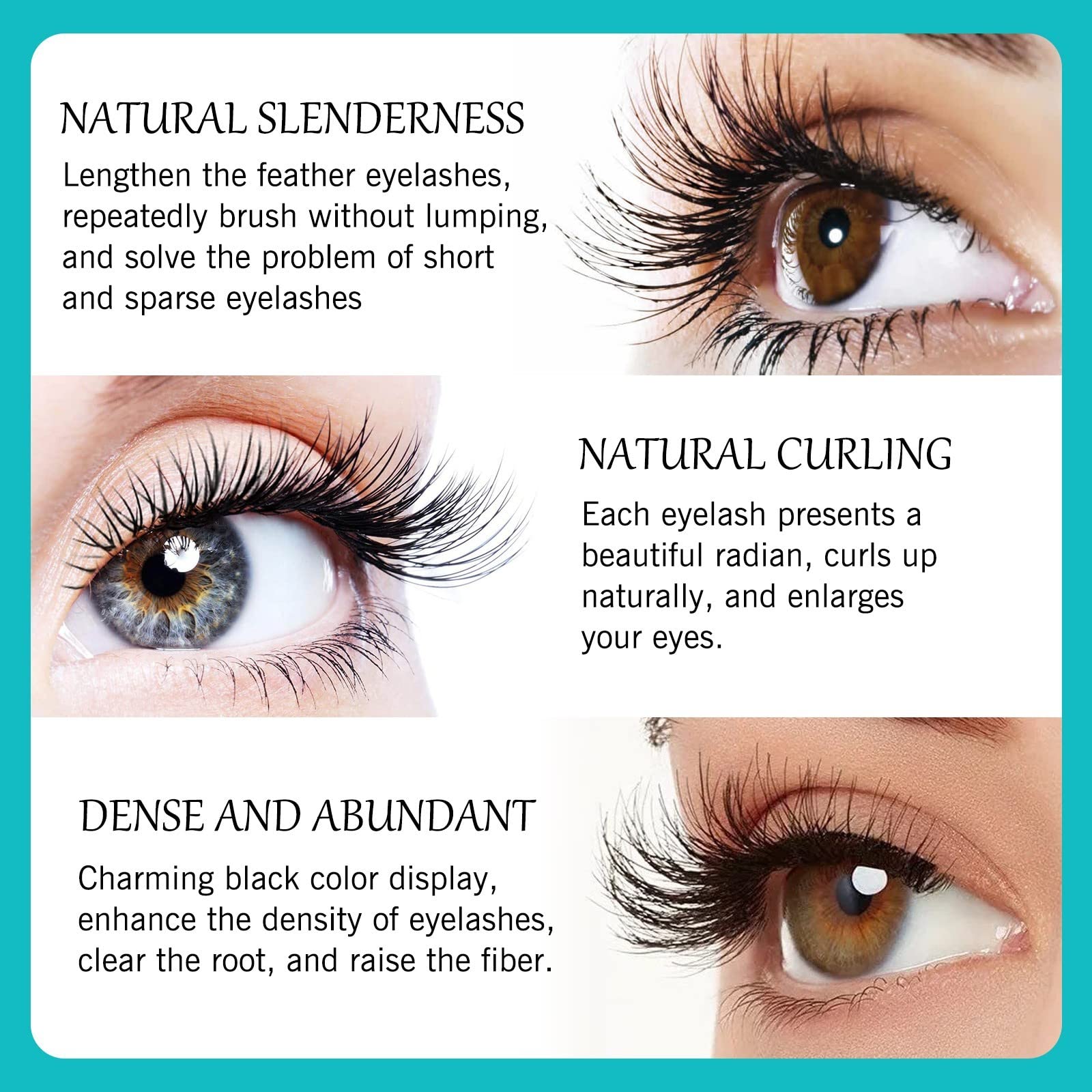 2 in 1 Waterproof & Volumizing Mascara - Lengthening & Curling Double Action Mascara for Long Lasting Definition | Perfect for Everyday Wear, Date Night & Special Occasions (Pink, One Size)