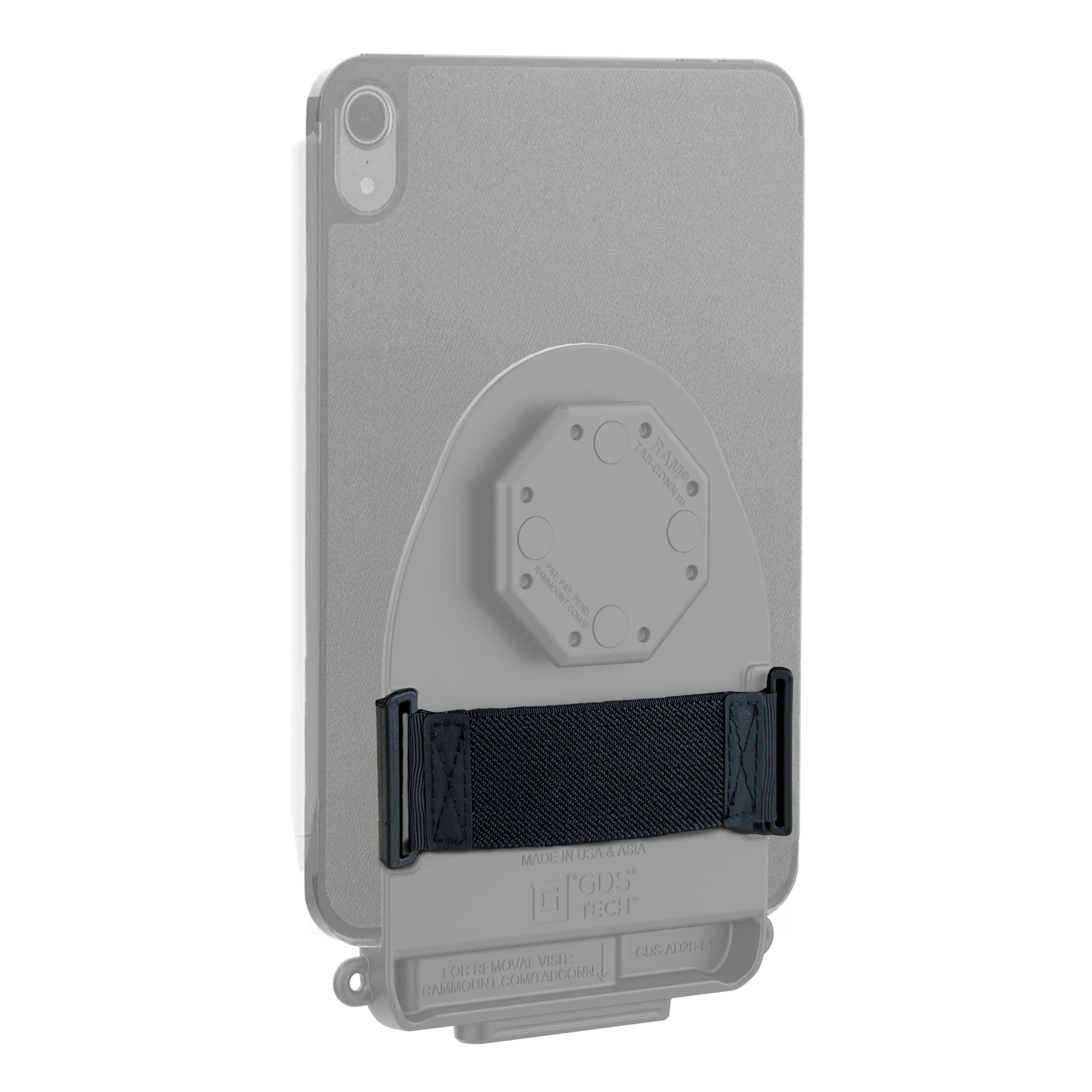 GDS® Hand Strap for GDS® Tab Conn™ (RAM GDS TC HS3U) - Secure Grip for Industrial Tablets & Rugged Devices - Perfect for Warehouse, Construction & Field Work