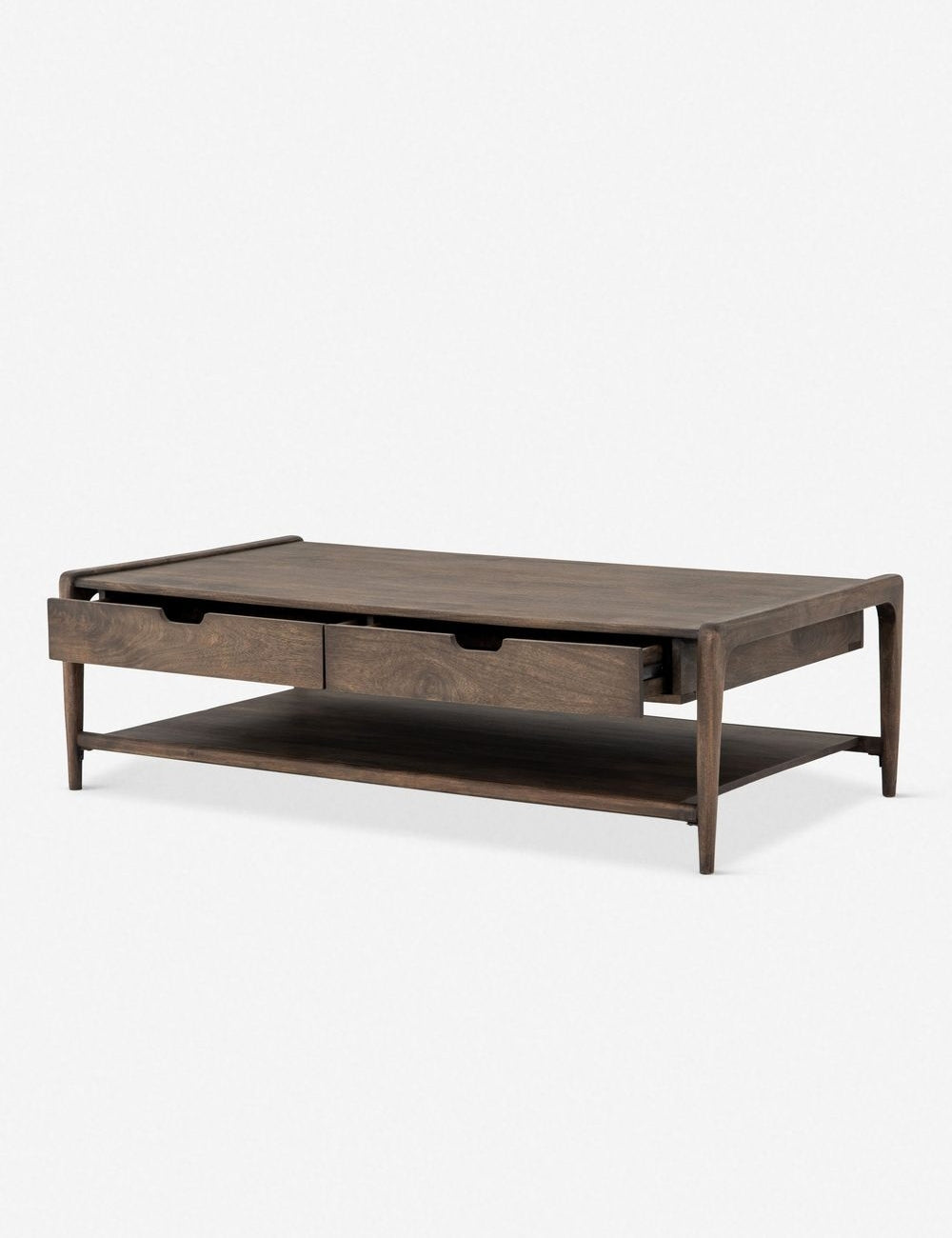 Chaya Modern Coffee Table - Mid-Century Style Wooden Living Room Table with Storage Shelf - Perfect for Small Spaces, Apartments & Cozy Home Decor